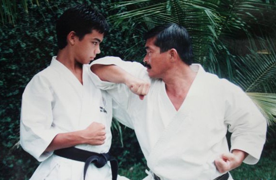 Lyoto machida and his dad