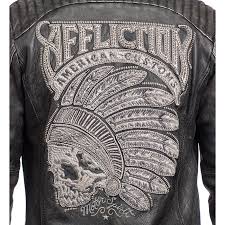 Affliction jacket clearance leather